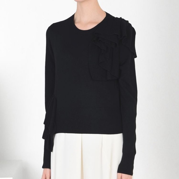 Maison Martin Margiela Sweaters - Maison Margiela Ruffled Knitted Pullover